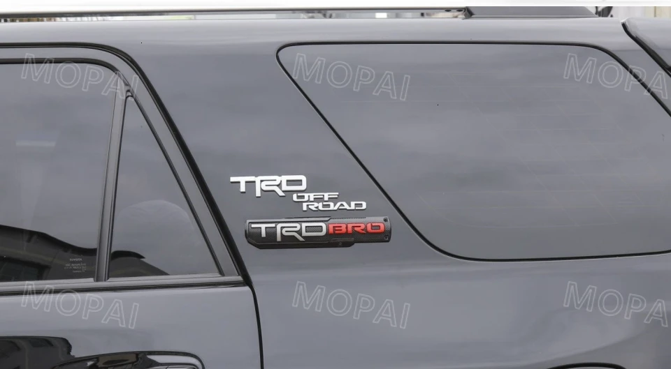Автомобильные эмблемы MOPAI для Toyota ABS, эмблема TRD, наклейки на значок, Стайлинг для Toyota 4Runner для Toyota TUNDRA, автомобильные аксессуары
