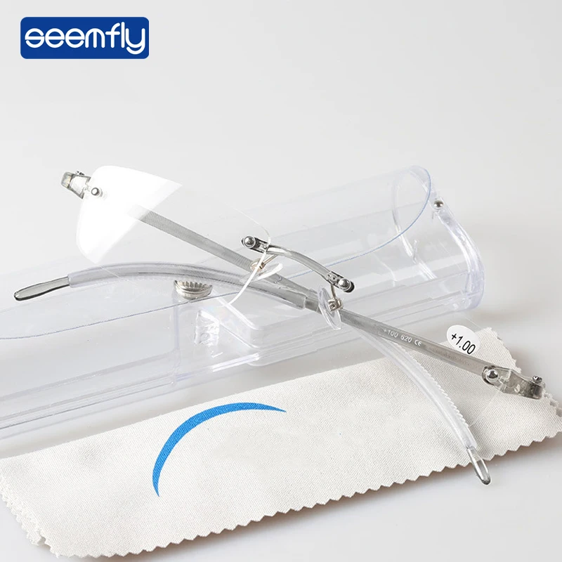 Очки для близорукости Seemfly Chic ультра светильник TR90 безрамные очки 1 0 50 2 5 3 4