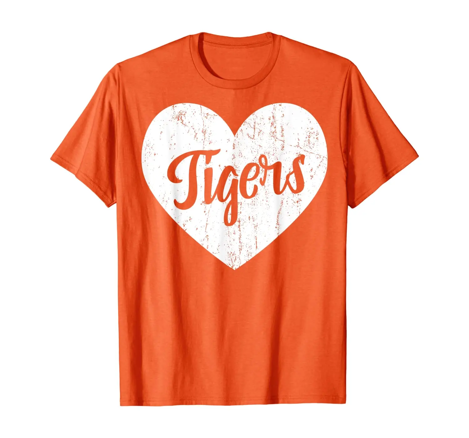 

Tigers School Sports Fan Team Spirit Mascot Cute Heart Gift T-Shirt