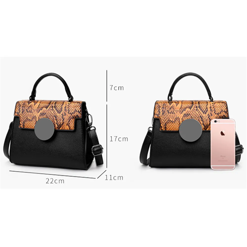 Модные сумки-тоуты с металлическим замком Маленькая женская сумка из