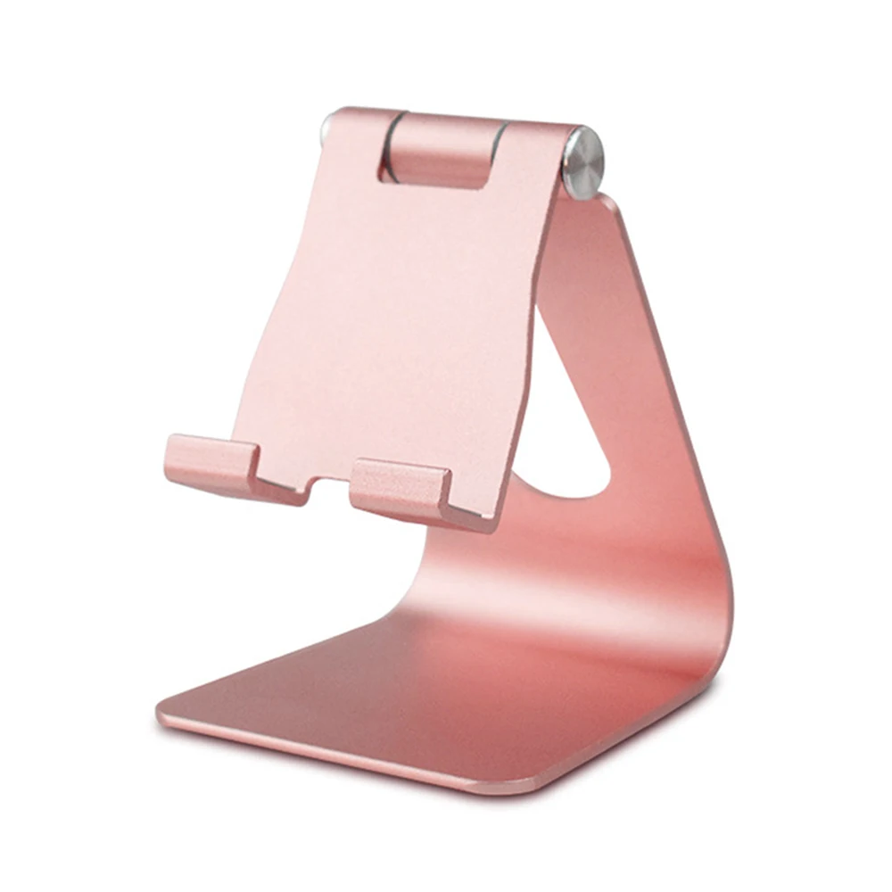 Small Rose Gold Универсальная регулируемая алюминиевая подставка для планшета Настольный держатель для телефона кронштейн для iPhone iPad samsung huawei Аксессуары для планшетов - Цвет: Small Rose Gold