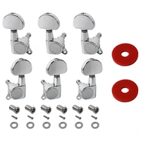 new 6pcs guitar parts 3 left 3 right machine heads knobs guitar string tuning pegs for electric or acoustic guitar