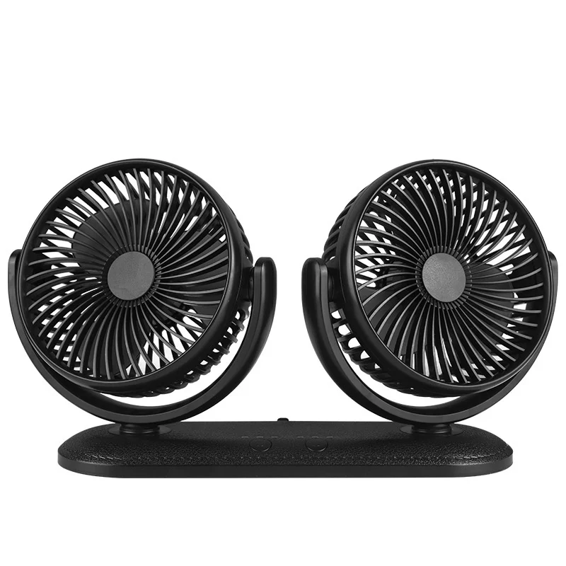 

The New Listing Dual Head 360 Degree Rotation USB Car Desktop Fan 12v24v Truck Fan