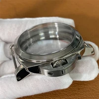 47mm pam polished 316l stainless steel watch case shell for eta 64976498 for st3600 st3620 watch movement