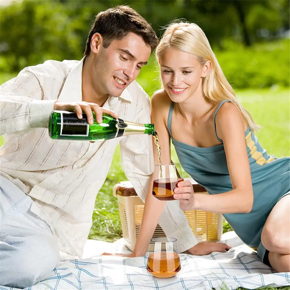 Новинка 4 шт./компл. Небьющийся пластиковый бокал для вина небьющееся стекло