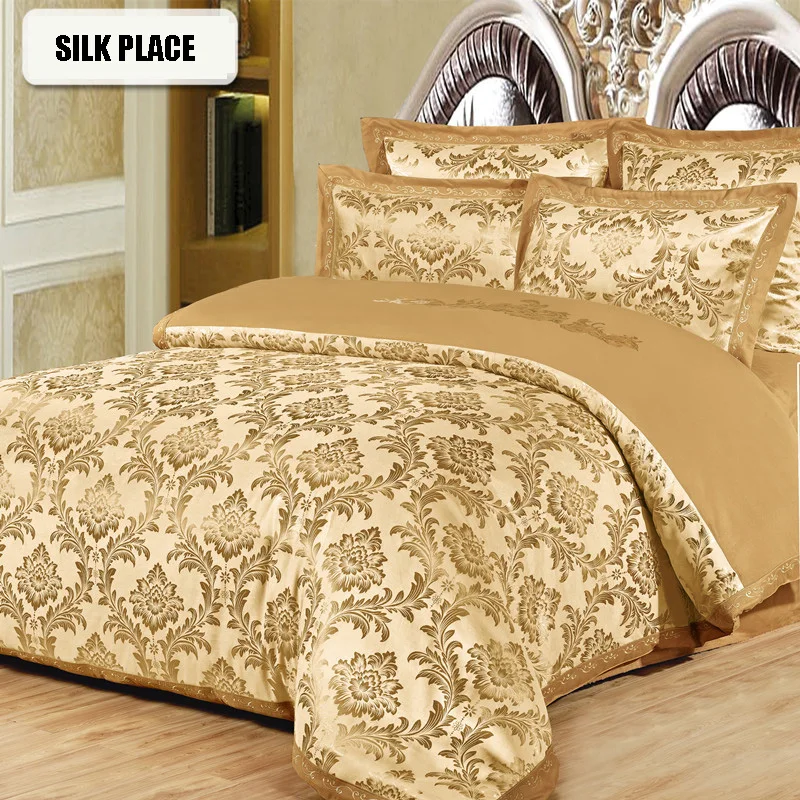 Шелк место абсолютно современный постельное белье с модным жаккардовым узором