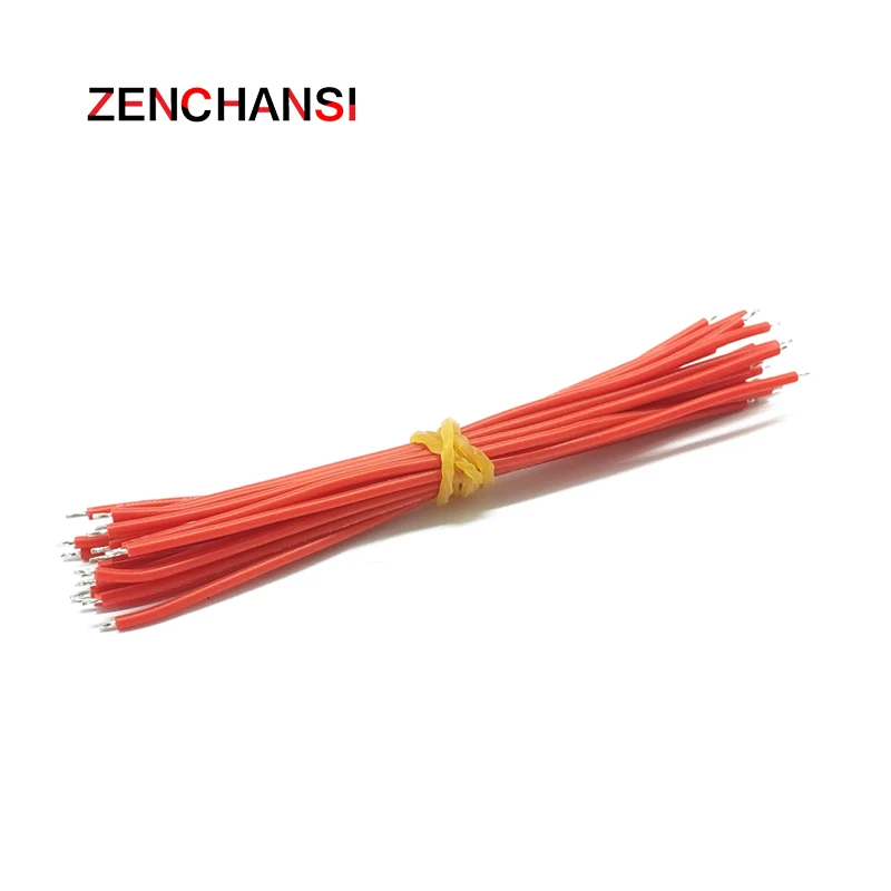 20 шт 24 AWG 10 см Цельсия устойчивый силиконовый провод DIY Электронный очень мягкий