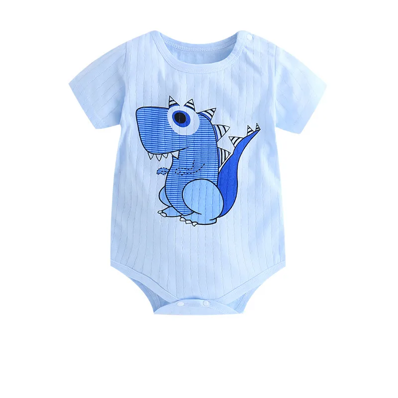 Комбинезон с коротким рукавом для новорожденных мальчиков и девочек|Ромперы| |