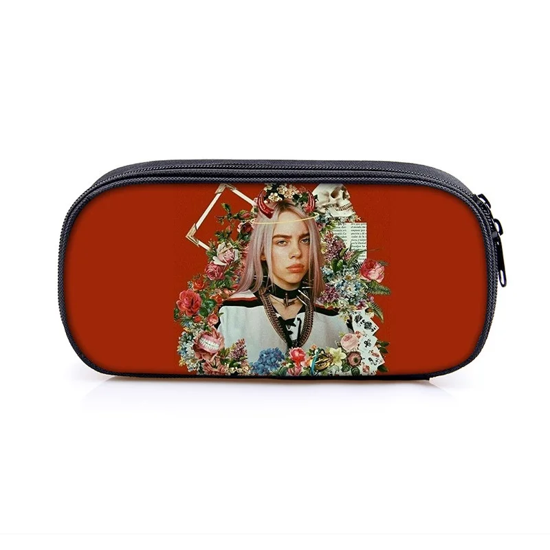 Billie Eilish чехол для карандашей, косметичка для женщин, косметичка billie elish, косметичка для девочек-подростков, пенал, школьный чехол, принадлежности
