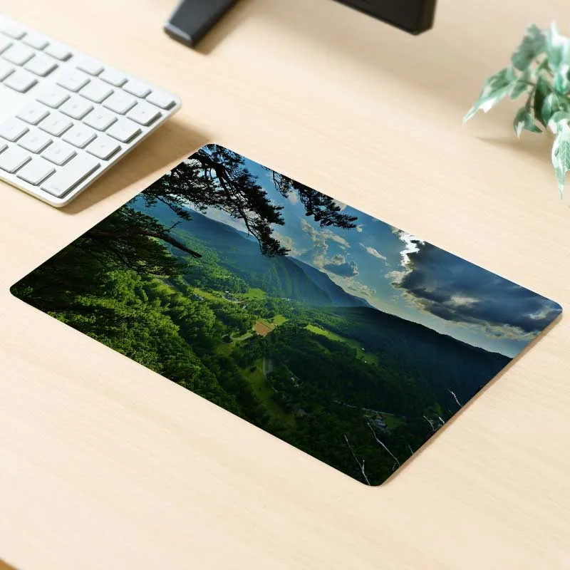 XGZ маленький коврик для мыши с ландшафтным узором горизонтальный ПК ноутбук