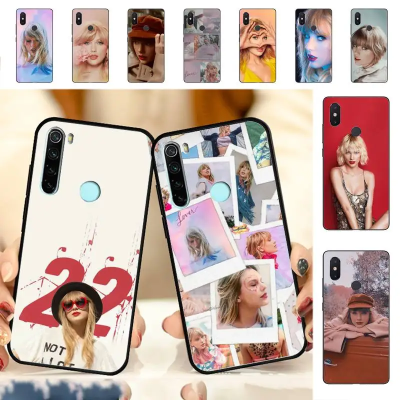 

YNDFCNB Sexy Singer Taylor Swifts Phone Case for Redmi Note 8 7 9 4 6 pro max T X 5A 3 10 lite pro