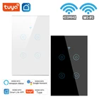 Умный сенсорный выключатель Tuya, 1234 клавиши, Wi-Fi + RF, 433 МГц