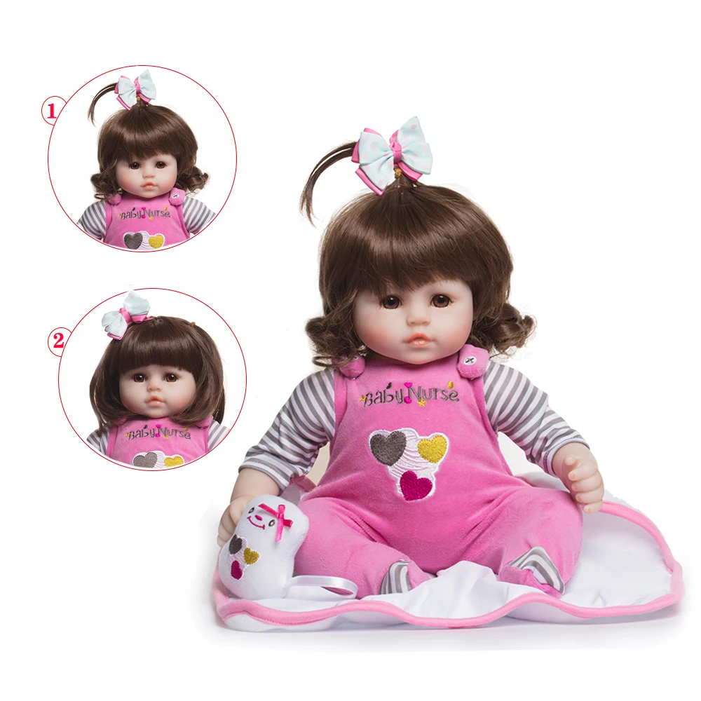 

Hoomai 48 см Boneca Reborn Silicone Reborn Baby Dolls Com Corpo De Silicone Menina Baby Dolls детский подарок на день рождения и Рождество
