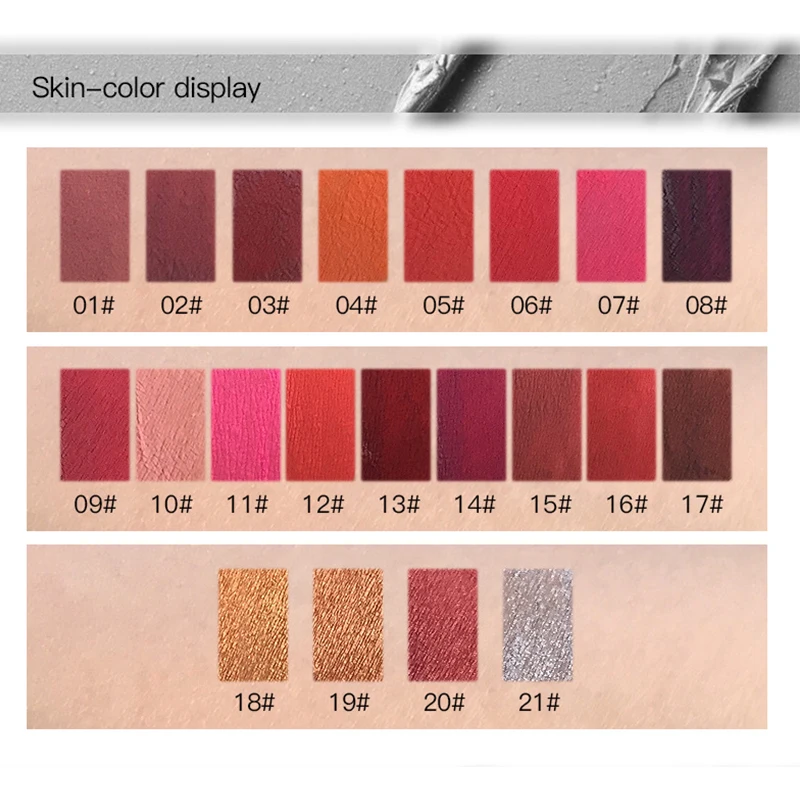 Waterproof Liquid Lip Gloss Metallic Matte Lipstick For Lips Cosmetic Sexy Batom Mate Tint Makeup Lasting 24Hours Levr | Красота и