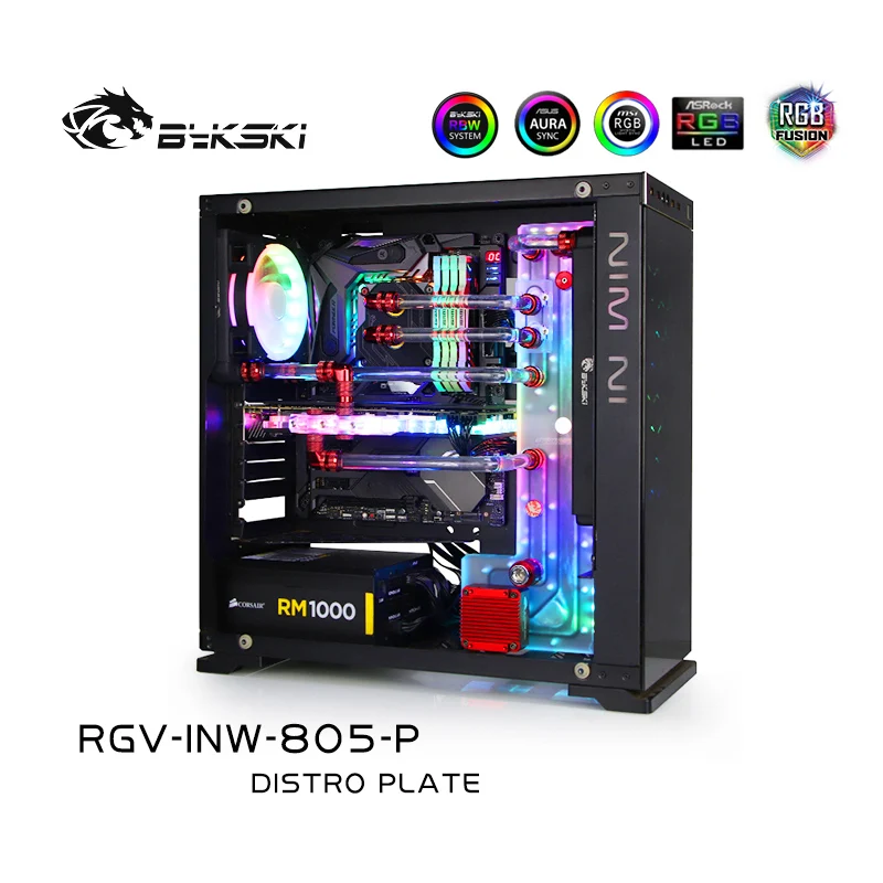 Bykski RGV INW 805 P доски для водных путей In Win чехол Intel CPU Water Block & Single GPU Building|Кулеры и