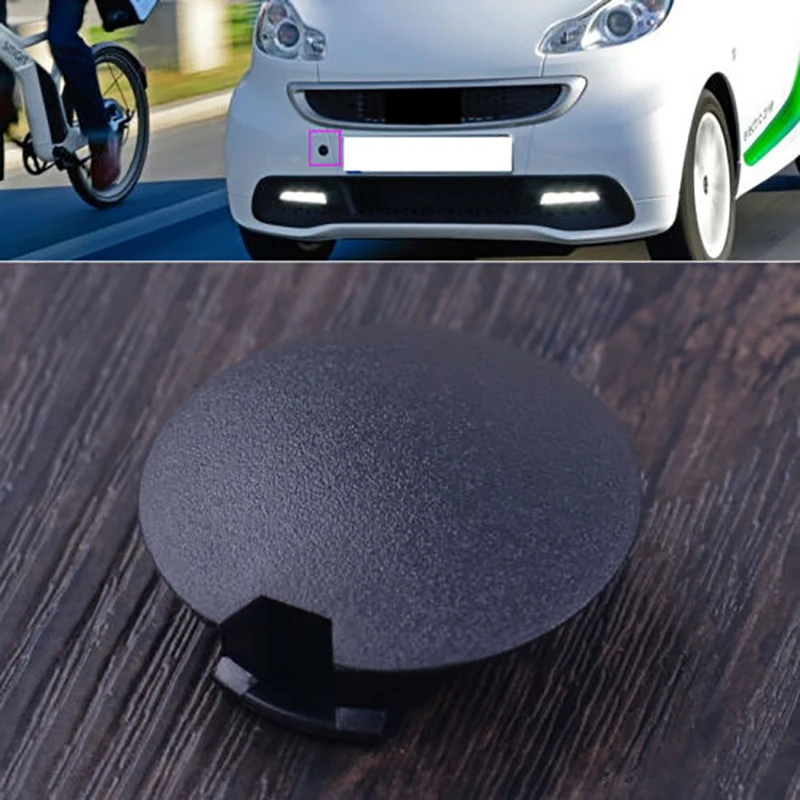 Black Car Front Rear Bumper Tow Hook Eye Coupler Trailer Cover Cap Plug 4518850122 C22A For Smart Fortwo 2007- 2013 2014 2015 | Автомобили