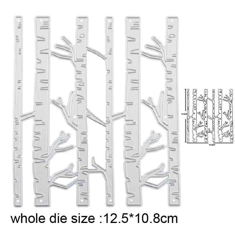 

Forest Tree Border Metal Cutting Dies for DIY Scrapbooking Album Cards Making Decorative Crafts Embossing Die Cuts Stencils dies