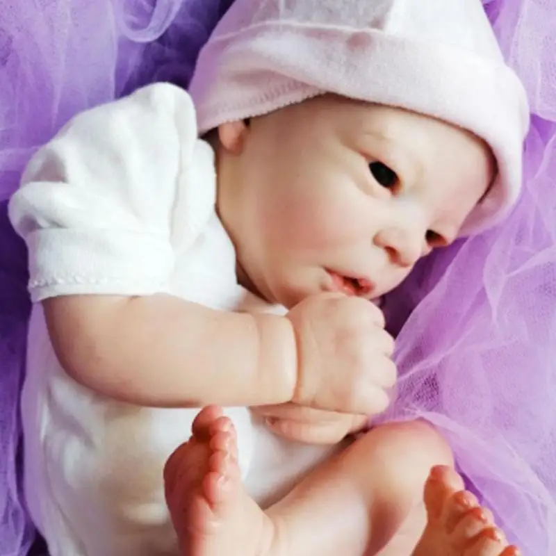 

17 Inch Unpainted Silicone Reborn Doll Unassembled Real Arm Vinyl 43CM Birthday Leg Parts Set Soft Complete Dolls Gift Chil H7N5
