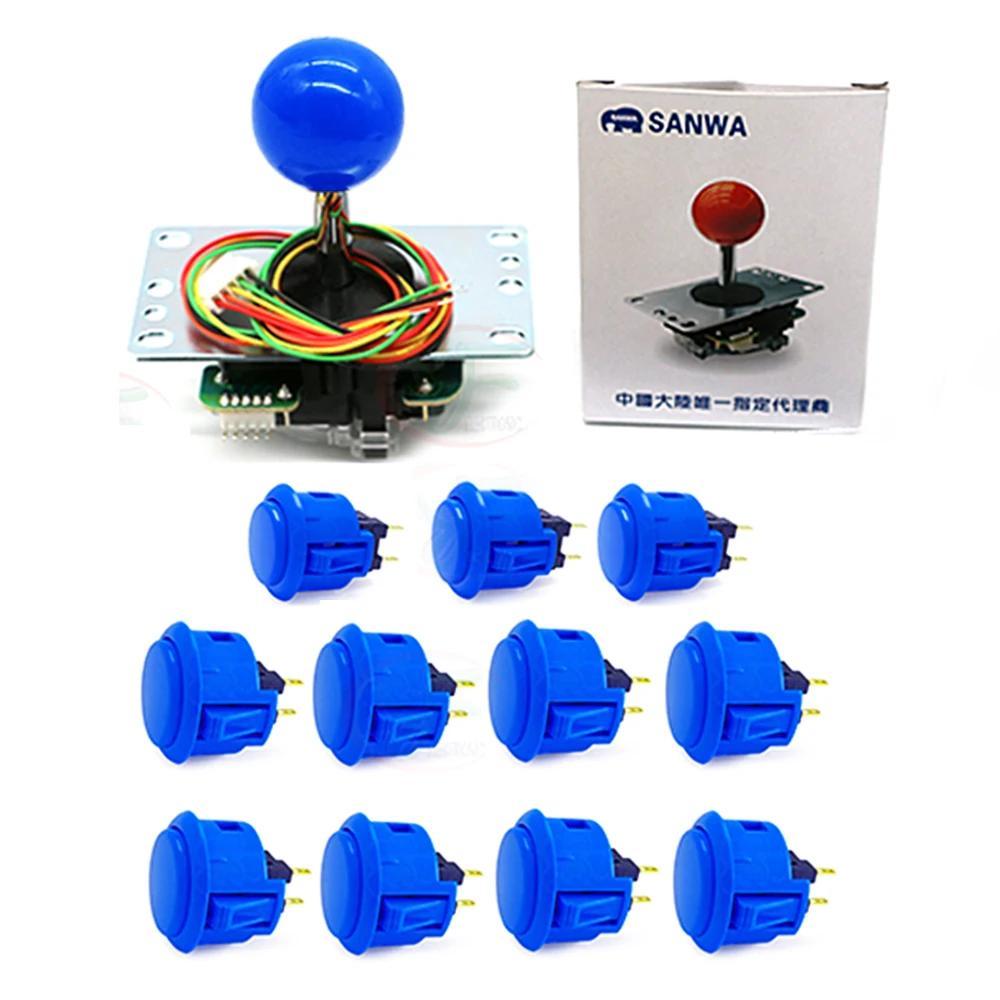 1 шт. оригинальный джойстик Sanwa JLF-TP-8YT + 8 OBSF-30 кнопок 3 OBSF-24 аркадные наборы для