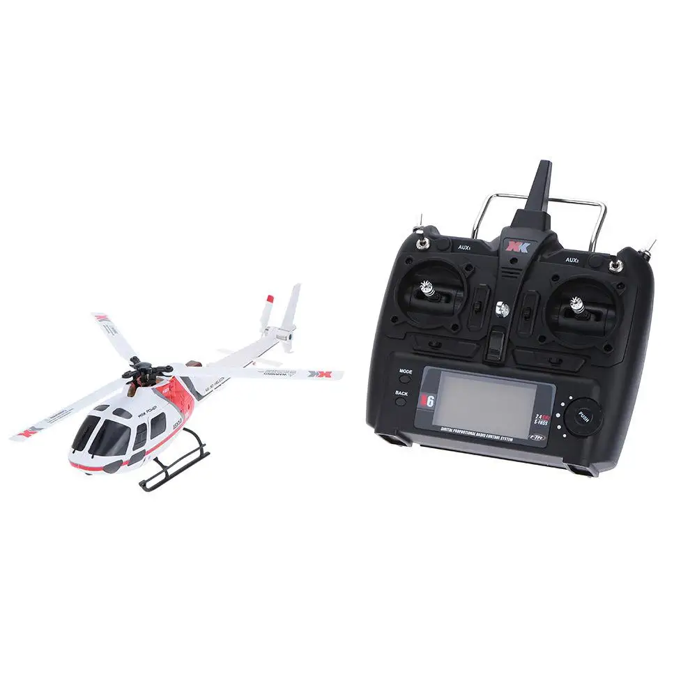 XK K123 6CH бесщеточный AS350 весы 3D6G Системы Non aileron RC вертолет игрушки RTF для детей