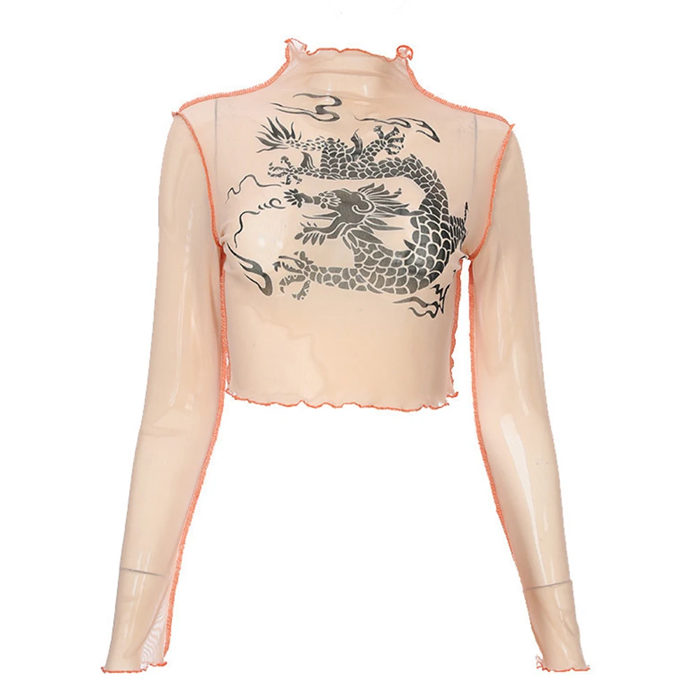 Вечерние повседневные покупки с высоким воротом В Форме Дракона полиэстер