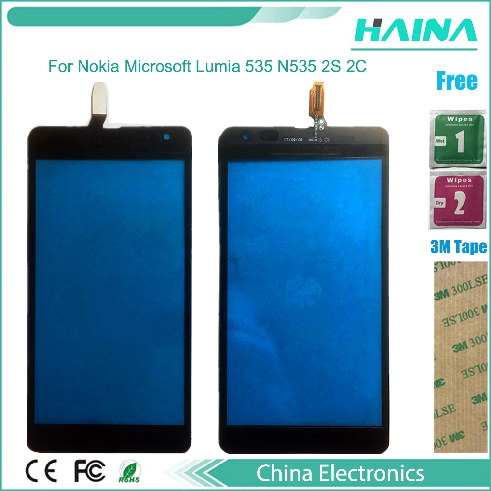 

Лента сенсорная панель сенсорная Senso для Nokia Microsoft Lumia 535 N535 2S 2C CT2C1607 CT2S1973 сенсорный экран дигитайзер переднее стекло