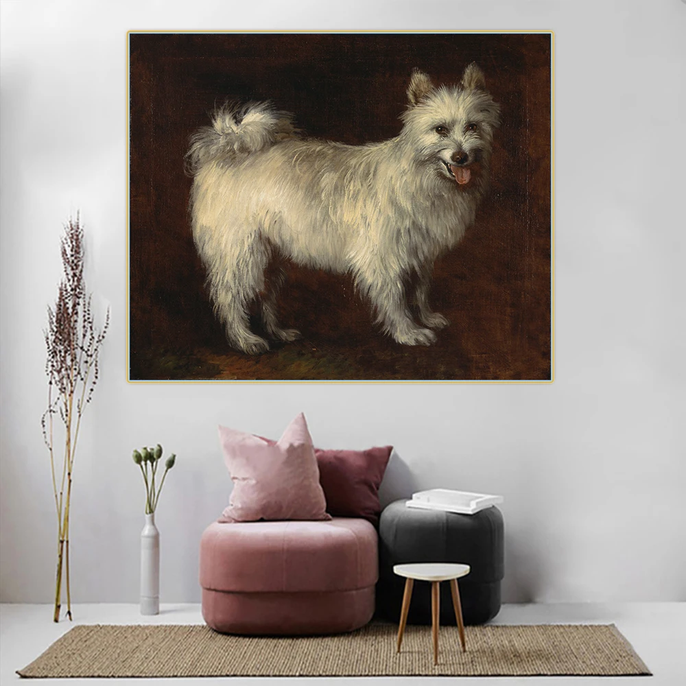 Citon Thomas Gainsborough Canvas Spitz Dog холст искусство картина маслом милый щенок