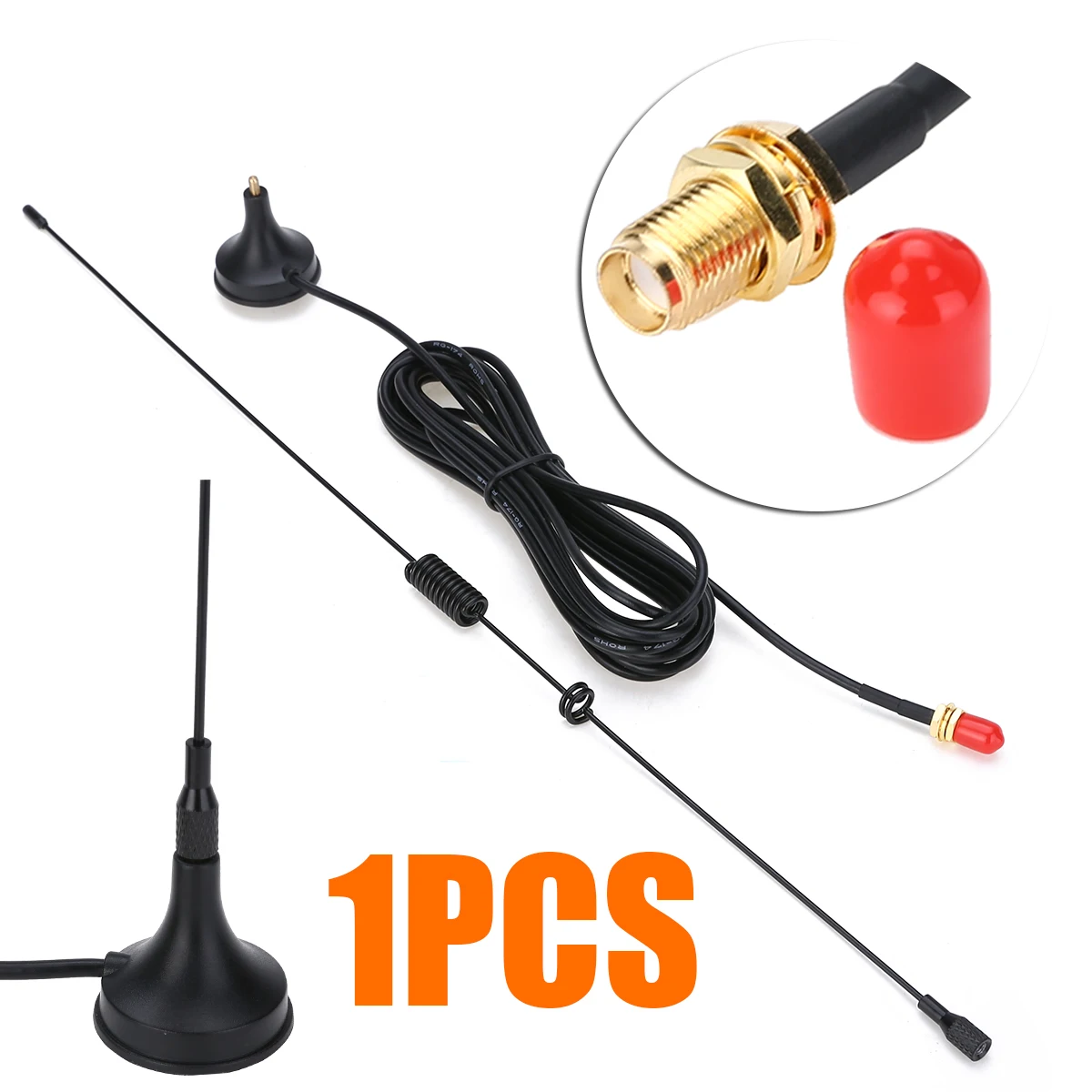 UT106 UHF/VHF Автомобильная мобильная антенна 2.15db SMA F для Baofeng Радио Walkie Talkie UV5R/Plus UV5RA/Plus