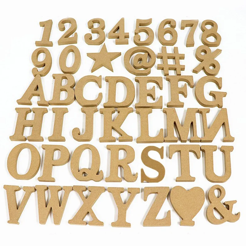 

1pc Wood Letter Alphabet Number Standing Art Hand Crafts DIY Personalised Xmas Birthday Party Wedding Home Decoration Ornaments