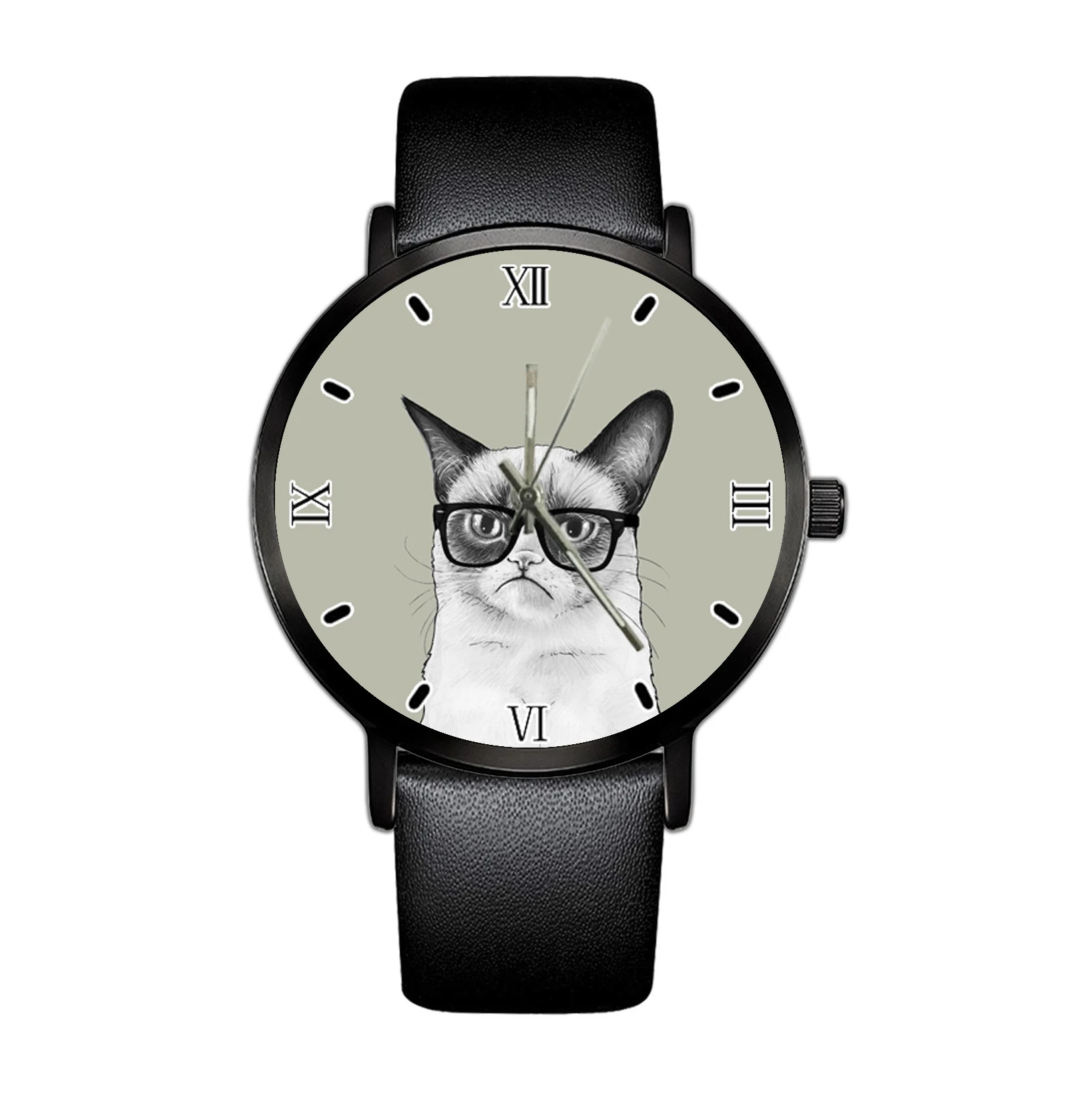 

Men's Girl Boy Minimalist Fashion Quartz Watch Leather Belt Quartz Elegant Ultra Thin Watch Business Clock Simple Design Fa