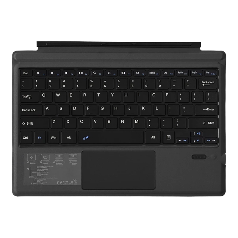 Беспроводная клавиатура с тачпадом для Microsoft/Surface Pro 5 ультратонкая портативная