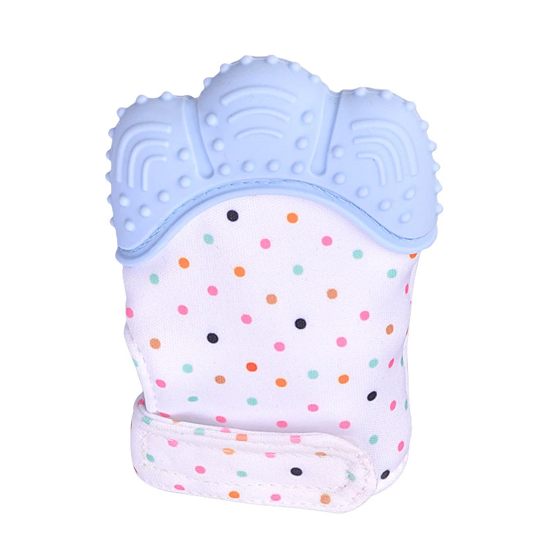 

Baby Silicone Mitts Infant Chewable Nursing Mittens Natural Stop Sucking Music Thumb Toy Baby Care Teething Mitten