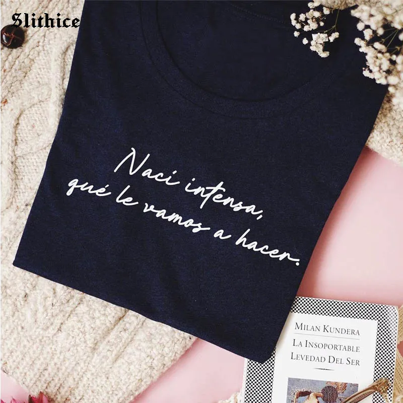 Уличная испанская Женская футболка s женские футболки принт забавные буквы