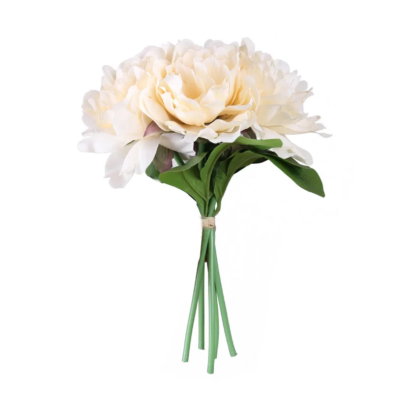 

5 Heads/ Bouquet Artificial Peony Flowers Home Decor Silk Fake Flower Peonies artificial flowers for Wedding DIY decoration