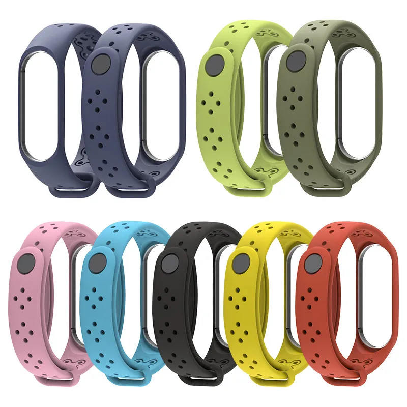 Дышащий для Xiaomi Mi Band 4 ремешок Смарт аксессуары Замена водонепроницаемый