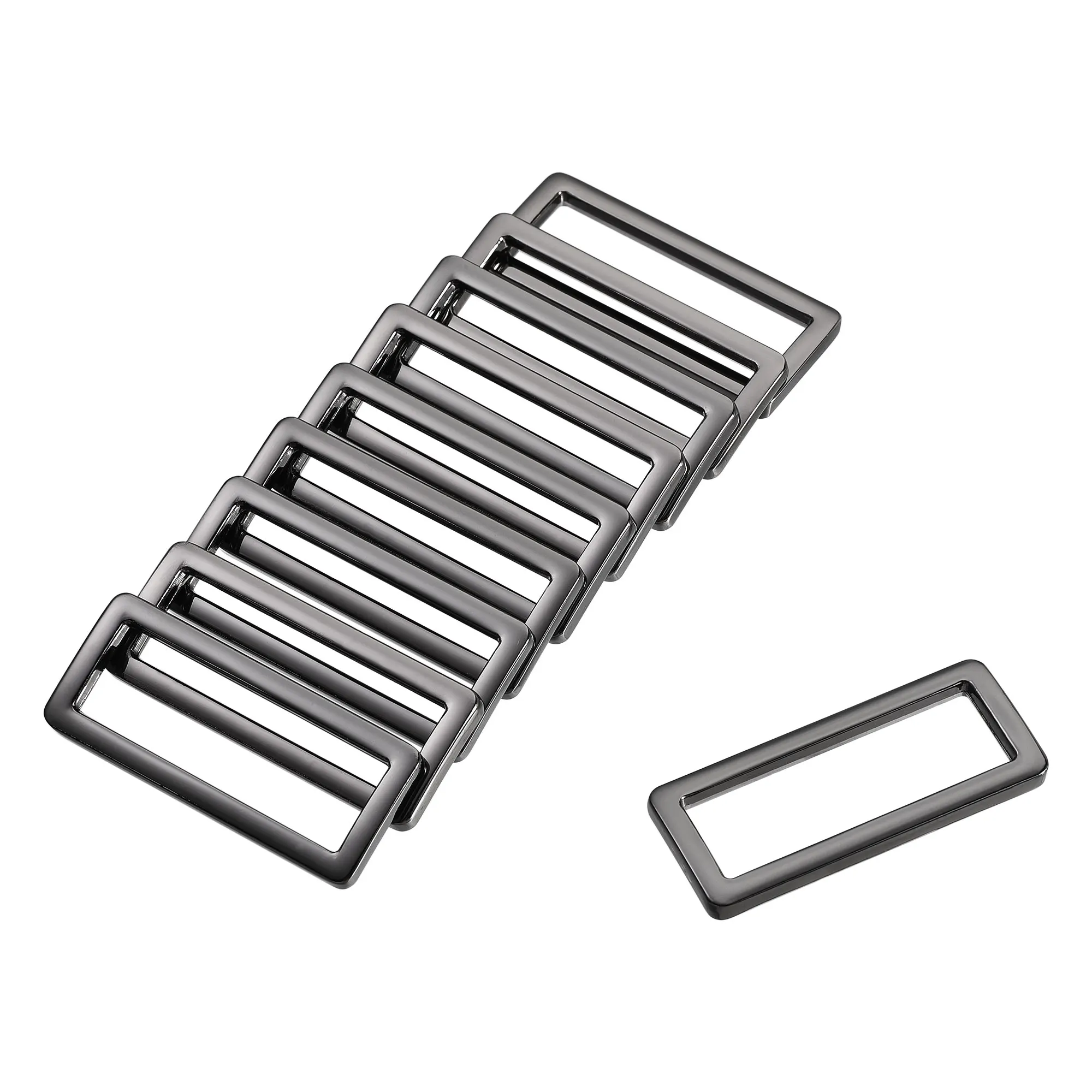 

Uxcell Metal Rectangle Ring Buckles 39x12.5mm for Bags Belts DIY Black 10pcs