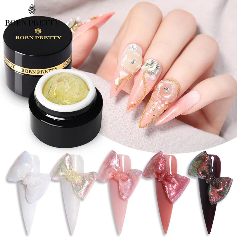 Гель-лак BORN PRETTY Carve 5 мл блестящий впитывающий УФ-гель прозрачный резной для