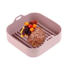 Силиконовый горшок для фритюрницы, многофункциональные воздушные фритюрницы, аксессуары для духовки, корзина для хлеба, жарки, курицы, пиццы, формы для выпечки, милая выпечка