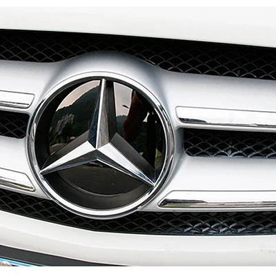 Front Decal Для Mercedes Benz GLA CLA A GL класс GLA200 250 260X156 передний логотип наклейка титановые задние наклейки на руль Стайлинг доступ - Цвет: Front Decal
