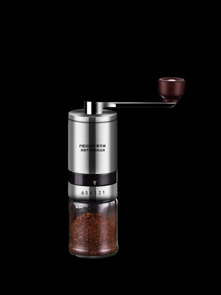 

Ceramic Core Coffee Grinder Travel Espresso Retro Portable Coffee Grinder Manual Wood Mlynek Do Kawy Kitchen Appliances EI50SM
