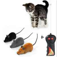 electronic remote control mouse pet cat toy plush rat toy for cat dog kid novelty gift wireless remote control funny toys