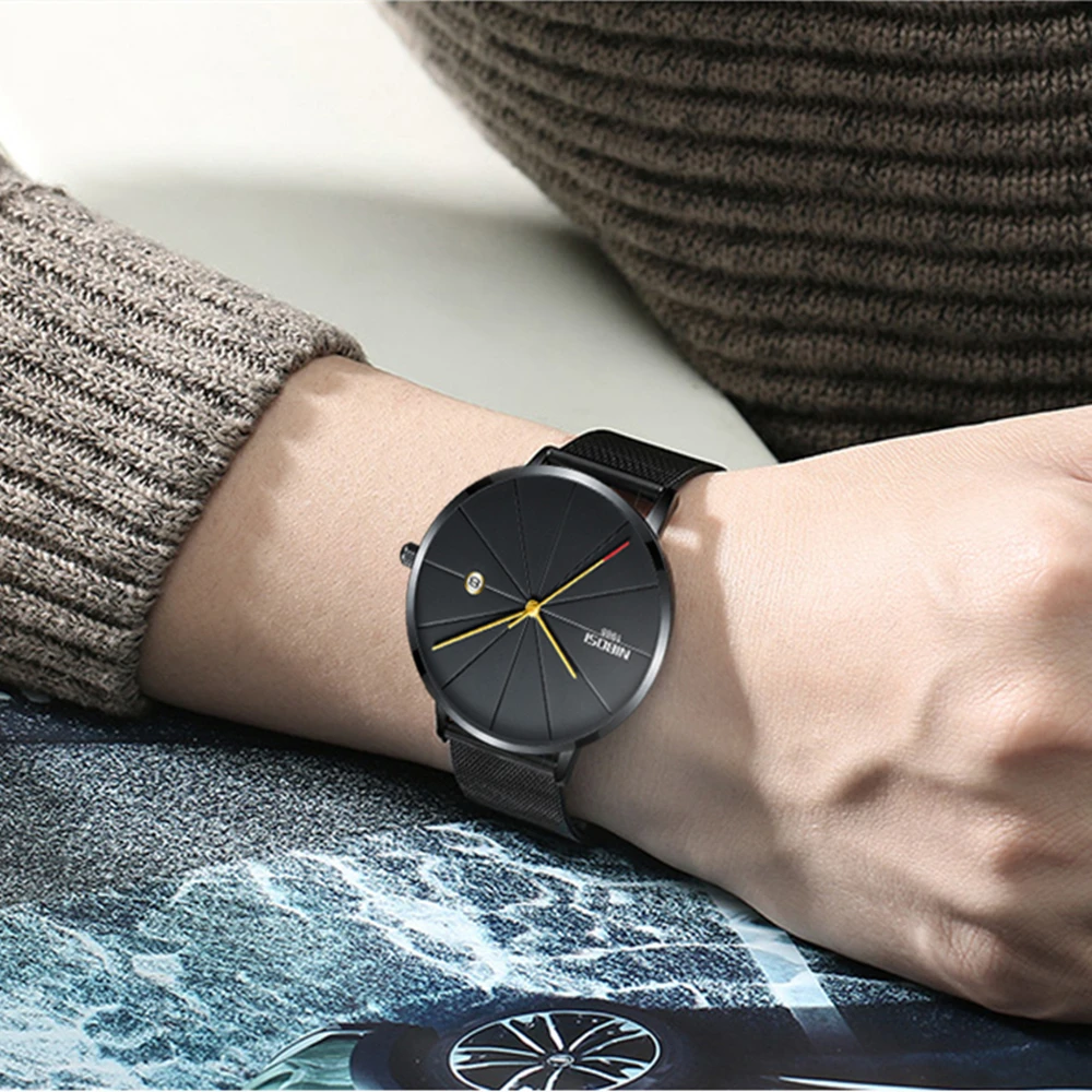 

NIBOSI Mens Watches Top Brand Luxury Ultra Thin Simple Design Wristwatches for Men Waterproof Dress Men Watch Relogio Masculino