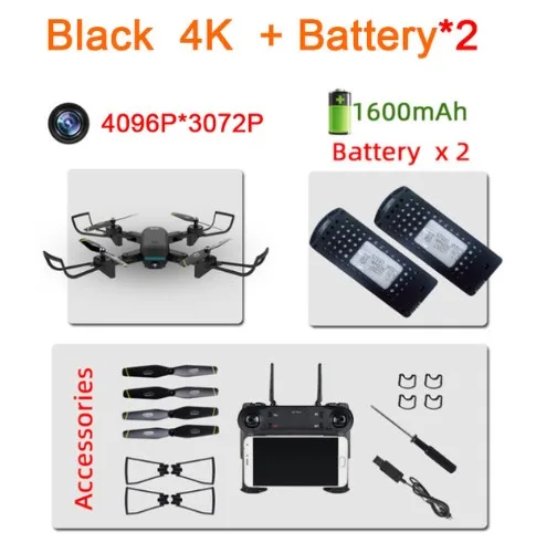 With Foam box SG700 RC Дроны с двойной камерой hd RC вертолет 4k Дрон 20 минут долгий полёт Профессиональный Квадрокоптер Follow Me drohne игрушки - Цвет: With Foam box