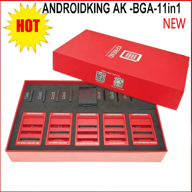 MOORC ICFRIEND AK-BGA eMMC 11 в 1 адаптер с Z3X-Easy Jtag Plus UFI Box Medusa Pro | Мобильные телефоны и