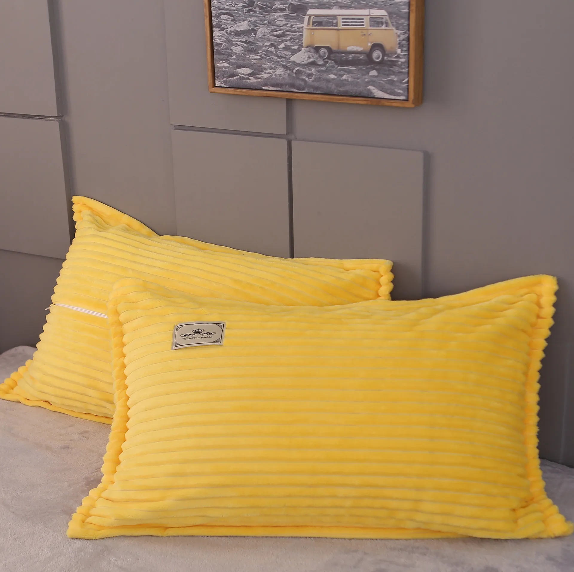 Пара зимние однотонные Цвет наволочка с кораллом утолщенной для того чтобы