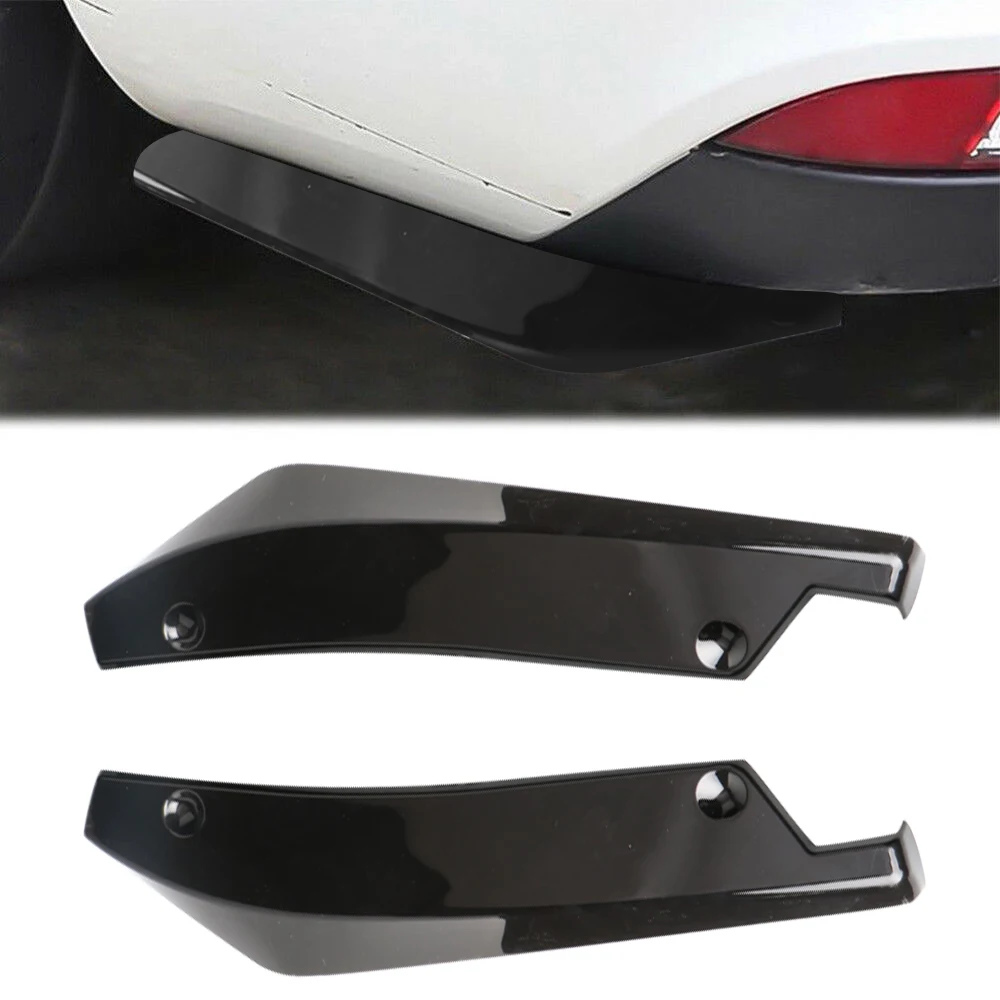 

2Pcs Universal Car Rear Bumper Lip Diffuser Splitter Canard Protector Accessories