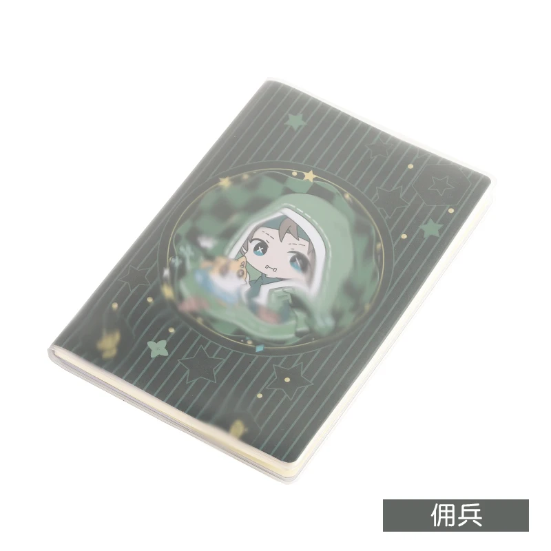 Записная книжка в стиле аниме с персонажами мультфильмов студенческие