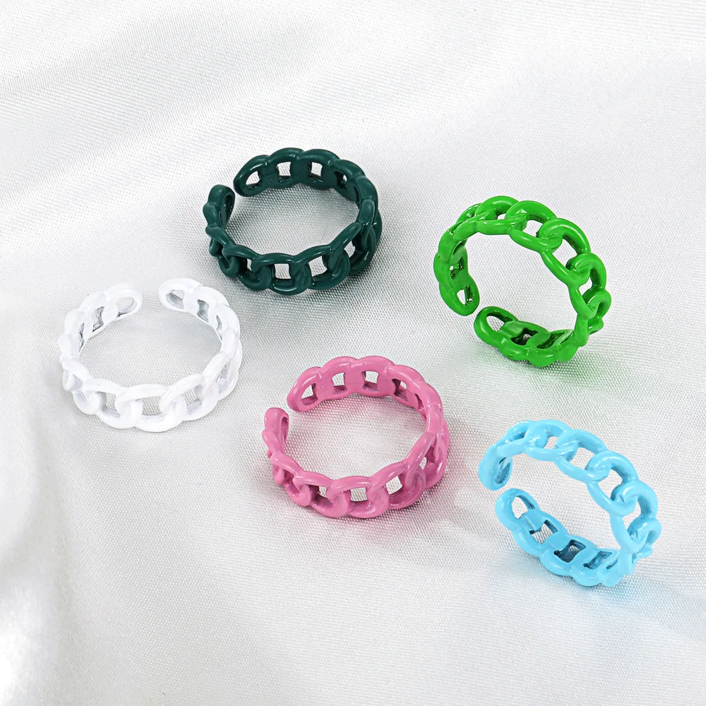 Кольцо женское розовое зеленое синее белое | Украшения и аксессуары