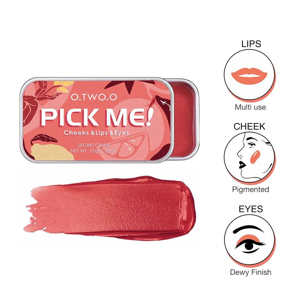 

Wholesale Multifunctional Makeup Palette 3 IN 1 Lipstick Blush For Face Eyeshadow Lightweight Matte Lip Tint Natural Face Blush
