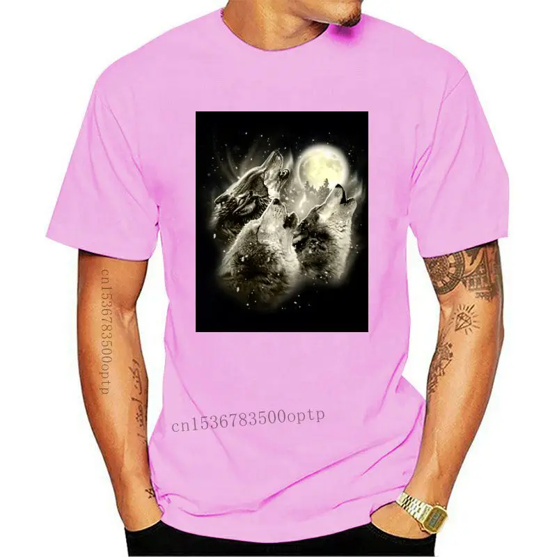 

Design Wolf Howl Full Moon Women T-Shirt S-3Xl 2021 Free Shipping Tops Tee Shirt